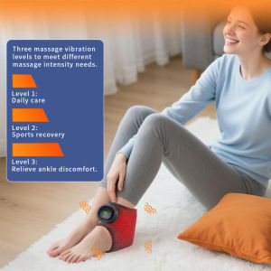 Wireless Foot Mass-ager With Heat 3 Modes & 5 Levels Portable Foot Warmer For Ankles Heels Soles Pain Relief Ideal Home Relaxation Gift