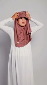 Fadila jilbab sport syari nutup dada jilbab sekolah SMA Jersey premium jilbab harian nyaman jilbab kerja simple