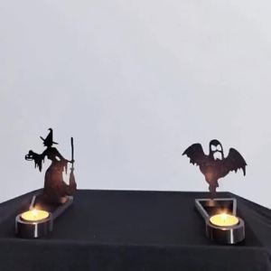 Funny Shadow Stand Đồ trang trí để bàn sáng tạo hình chân nến độc đáo cho Halloween