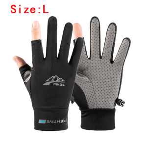 1 Pair Summer Mens Womens cycling gloves Outdoor Anti Slip Sun Protection Touch Screen Breathable Comfortable High Elasticity Sports Gloves