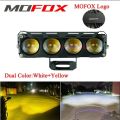 MOFOX P4 Laser Gun 60W MDL Motorcycle Mini Driving Light Dual Color High/Low Beam 4 Lens Waterproof Auxiliary Lights Spotlight For Motorcycle LED Light. 
