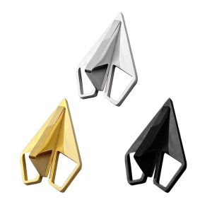 Stylish Paper Plane Brooch Metal Pin Paper Aircraft Pin for Various Outfit Social Gathering Business Meeting Pin