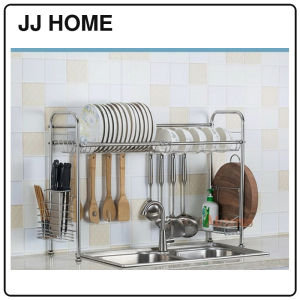 【JJ HOME】Sink Dish Drying Rack Stainless Steel Chrome Kitchen Dish Rack