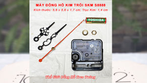 Máy Đồng Hồ NHẬT KIM TRÔI Cao Cấp SKM – Tặng Pin AA và Bộ KIM Tự Chọn - Bảo Hành 1 Năm
