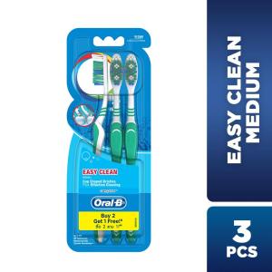 ORAL-B Complete Easy Clean Medium Toothbrush 3s