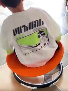 Kids Sensory Swivel Chair Autism Spinning Chairtraining Equipment Round Balance Swivel Chair Teaching Toy-152c4c8b
