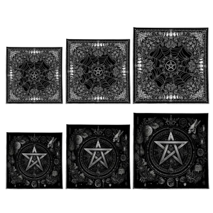 Moon Flower Star Tarots Tablecloth Altars Cloth Altars Cloth Divinations Table Cloth Tapestry Easy to Use