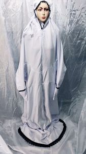 COD Mukena Terusan Dewasa Traveling Lajuran Langsungan Rukuh Bordir Mukena Santri Putih Polos Traveling Rayon