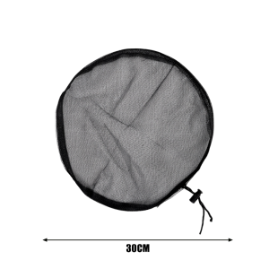 5Pcs Drawstring Rain Barrel Mesh Filter Covers / Outdoor Water Tank Leaf & Insect Protection Net / Tight Binding Drawstring Design Anti-Debris Rainwater Bucket Guard