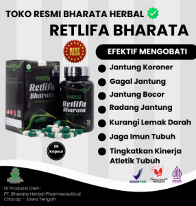 Obat Jantung Koroner - Gagal Jantung - Radang Jantung Terbaik No.1 RETLIFA BHARATA 100% ORIGINAL
