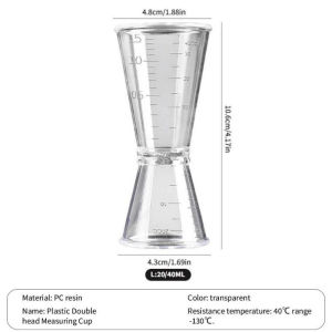 250/500/1000ML Medical Food Laboratory Beaker Transparent Kitchen Plastic Measuring Cup Scale Capacity Container 1PC