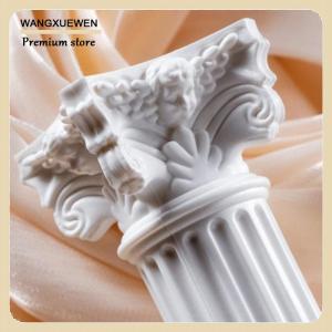 [COD] Roman Pillar Greek Column Statue Pedestal Candlestick Stand Figurine Sculpture Indoor Home Dinning Room Garden Scenery Decor