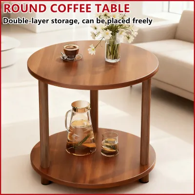Round coffee table bedside table bedroom tea side table