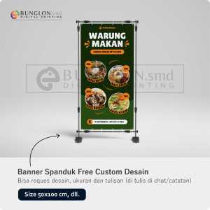 PRINT CETAK SPANDUK BANNER WARUNG MAKAN FREE DESAIN