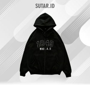 Zipper Sleting Hoodie WHO A.U 1920 California Bordir Premium Redy all Size M L XL XXL TERMURAH