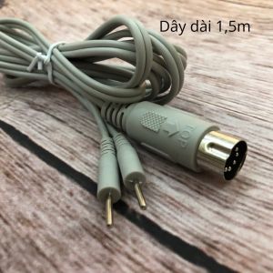Dây xung điện cho máy vật lý trị liệu DDS máy xung điện 10 cổng đầu tròn 5 lõi dài 15m