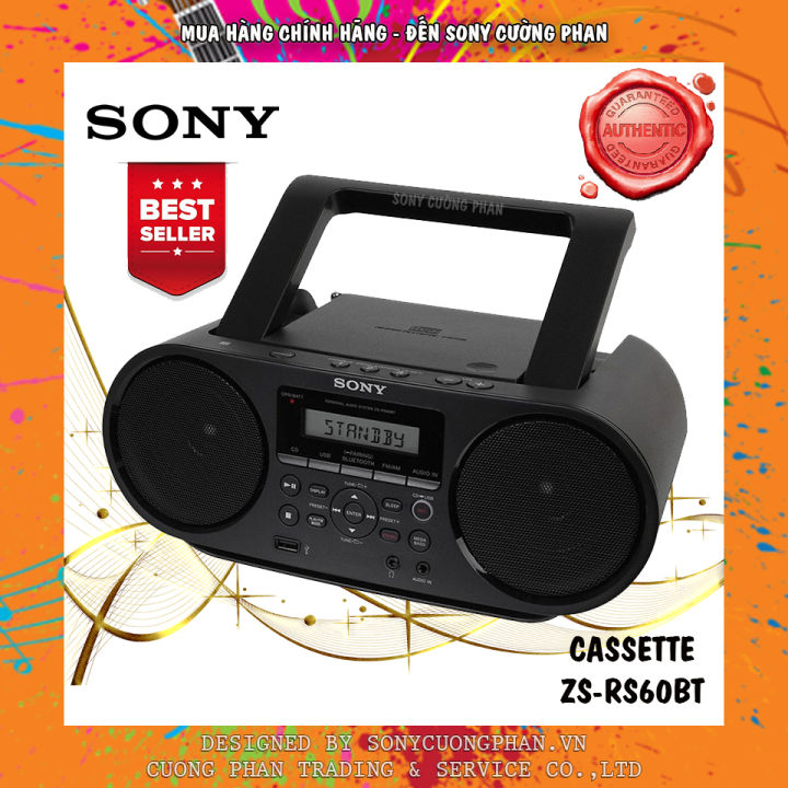 Máy Radio Sony ZS-RS60BT Bluetooth/ CD/ AM/ FM/ USB Bảo Hành