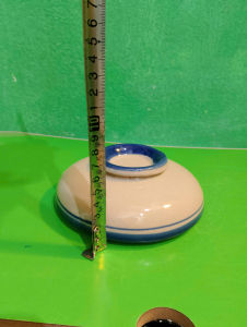 Nắp sứ dành cho thố vẽ sọc thố vẽ gà đường kính 15 cm
