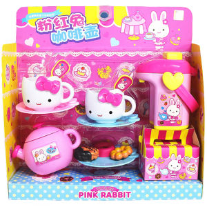 WEIHUIMEI ของเล่นเด็ก ร้านไอศครีมพิ้งแรบบิท Pink Rabbit / เคาน์เตอร์ครัว PinkRabbit ของเล่น เด็ก