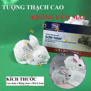 Tượng tô màu THỎ PHỤC SINH tô tượng thạch cao (Không kèm màu)