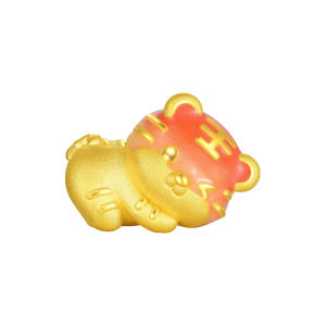 CTS "First " Solid Gold Twelve Chinese Zodiac Signs Animal Charm Rat Ox Tiger Rabbit Dragon Snake Horse Goat Monkey Rooster Dog Pig Series CHOW TAI SENG 周大生(Free Bracelet Rope)