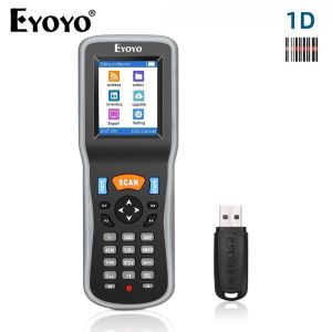 【🔥🔥🔥Hot sale & Fast delivery】Eyoyo 1D Wireless Barcode Scanner Portable Data Collector Counter Bar Code Reader Inventory Scanner Color LCD Screen for Store Supermarket Warehouse Handheld Data Terminal Inventory Devic 2-3 days delivery