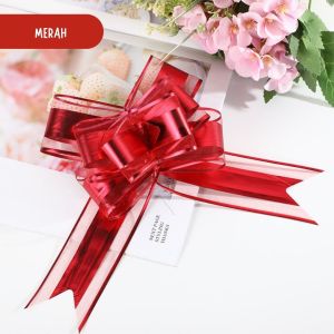 10PCS Pita Tarik Jumbo Serut Instan - Hiasan Kado Buket Bunga Hampers Parcel Souvenir Murah PS027
