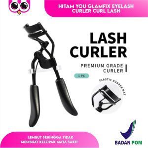HITAM YOU GLAMFIX EYELASH CURLER CURL LASH PENJEPIT BULU MATA ALAT PELENTIK