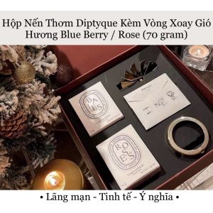 Bộ Quà Tặng Nến Thơm Diptyque Kèm Vòng Xoay Ngựa