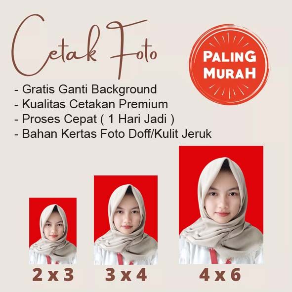 Cetak Pas Foto Ganti Beground ,untuk Lamaran Kerja, Dan Persyaratan