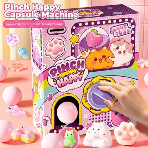 Soft Squishy Toys Surprise Blind Box & Capsule Vending Machine Stress Relief Set Squeeze Kids Toy