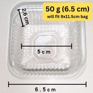 100Pcs Disposable Plastic Cupcake Packaging Box Cake Holder Mooncake Tray Mousse Container