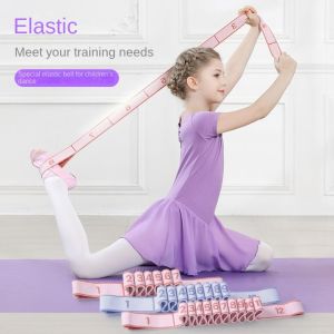 PRAISEDTU Yoga Training Yoga Resistance Band Elastic 8/10/12 Grid Auxiliary Stretching Belt Assist Band Textile Cotton Fitness Resistance Bands Loop Yoga Pilates