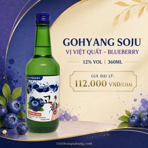 Rượu Soju Gohyang vị việt quất - Blueberry 12% VOL 360ML chai
