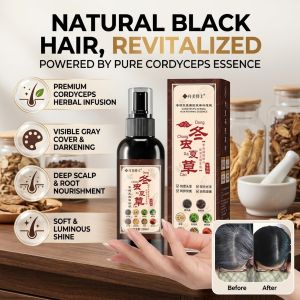 Cordyceps Hair Serum Spray Repair Damaged Hair Nourishing Essence Fast Absorbing Hair Treatment