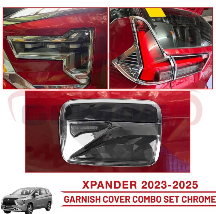 XPANDER 2018 - 2025 GARNISH COVER COMBO SET MATT BLACK / CHROME (2018 ...