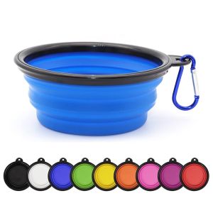 Dog Bowl PODDEE Pet Travel Folding Bowl Pet Dog Cat Silicon Foldable Food Bowl