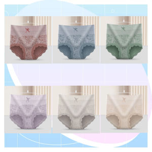 3/6PCS Ladies High Waist Cotton Panties - Soft Breathable Underwear Combo Pack Daily Comfy Briefs