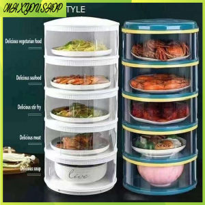 5 Multi-Layer Transparent Food Keeper Kitchen Household Food Storage Box Anti-Flies Insulation