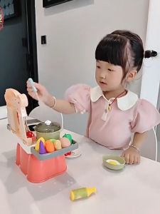 Mini Kitchen Toy 🍽️ 儿童迷你厨房玩具 Mainan Dapur Mini Kanak-Kanak Set Periuk Dapur Tiruan Cooking Pretend Play Kitchen Set Kids Early Education
