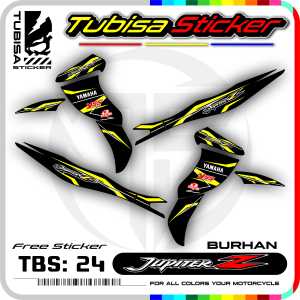 Sticker Striping Variasi Jupiter Z Burung Hantu - Stiker Striping Motor Jupiter Z. TBS.24