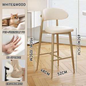 【24H Delivery】YLIFE High Chair iron Bar Chair Dining Chair Coffee Shop Bar Stool Platform Simple Chair
