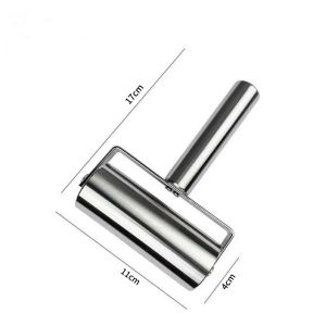 Rolling Pin Stainless Steel Penggilas Adonan Kue Roll Perata Pastry & Roti