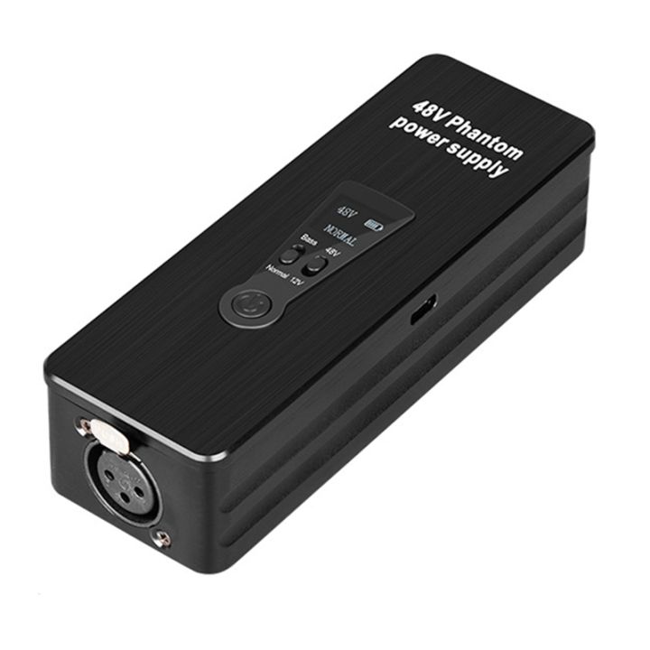 Phantom Power Supply 48V 12V Switch Rechargeable Portable for Condenser ...