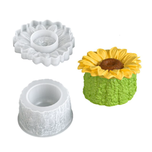 Multipurpose Sunflower Silicone Handmade Mold Crafting Supplies for Resin Holders and Decorative Holders