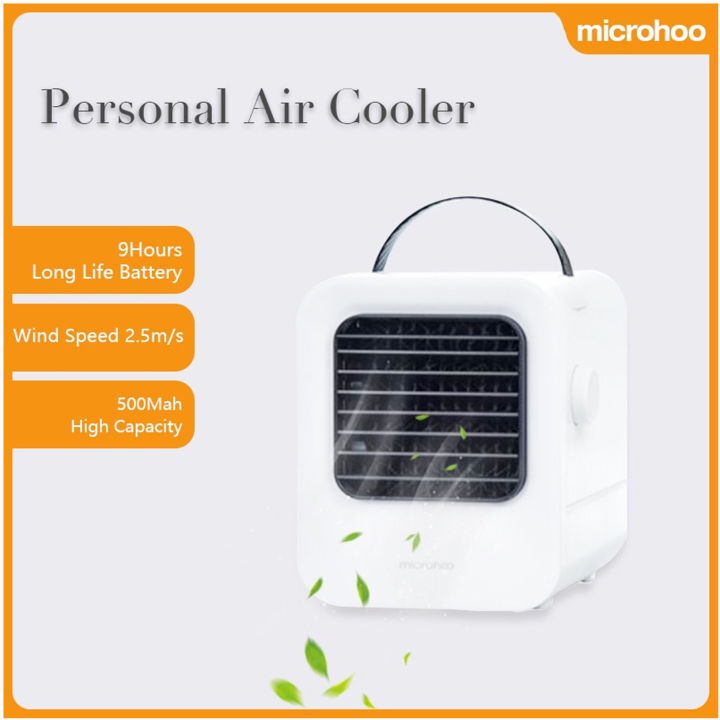 Microhoo Cordless Desktop Fan Air Cooler Portable Personal Space Air ...