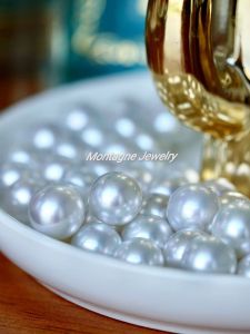 Montagne Jewelry 18K Pure Gold Earring Simple Elegant Design Fine Jewellery Natural Top Grade 9-10mm Australian White Pearl Earrings Seawater Pearl Stud Earring