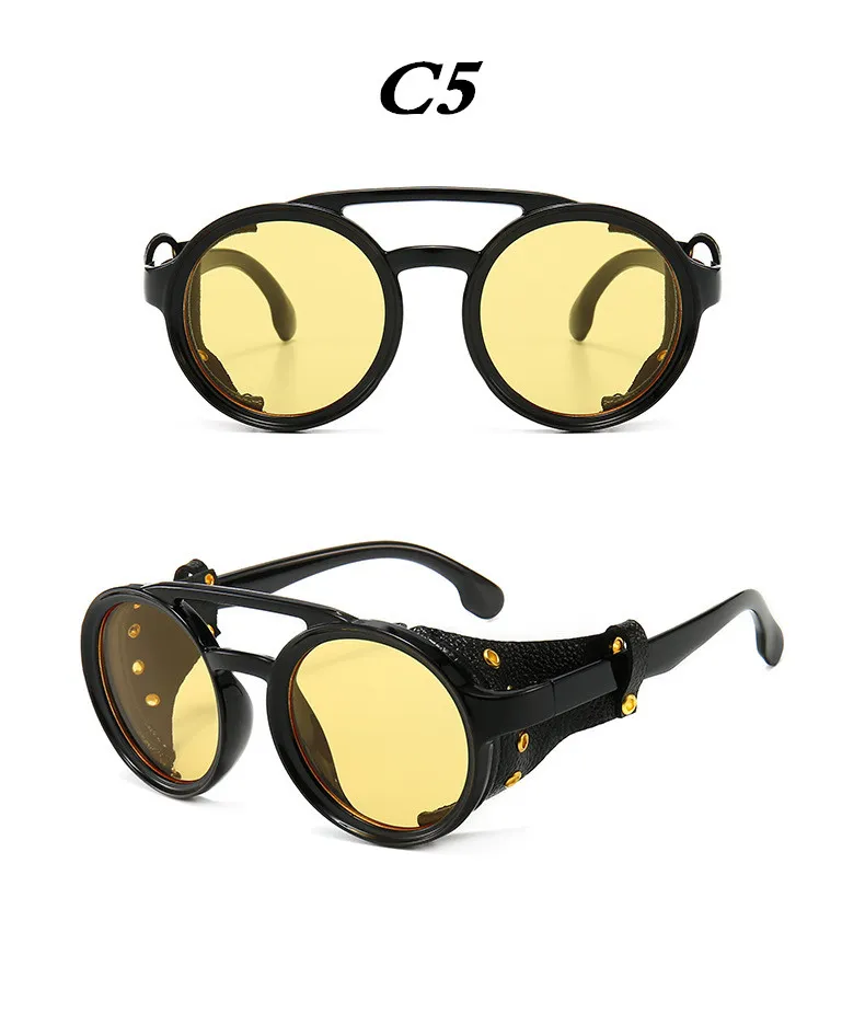 UVA/UVB Sunglasses】Vintage Retro Round Sunglasses for Mens Womens