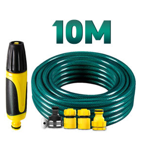 10M-50M Heavy-Duty Garden hose Adjustable Spray Gun High Pressure Water Jet Car Cleaning Watering