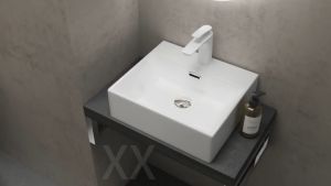 Ceramic Wall Mounted Bathroom Sink White Hand Wash Basin for Small Toilet Laundry and Half Bath